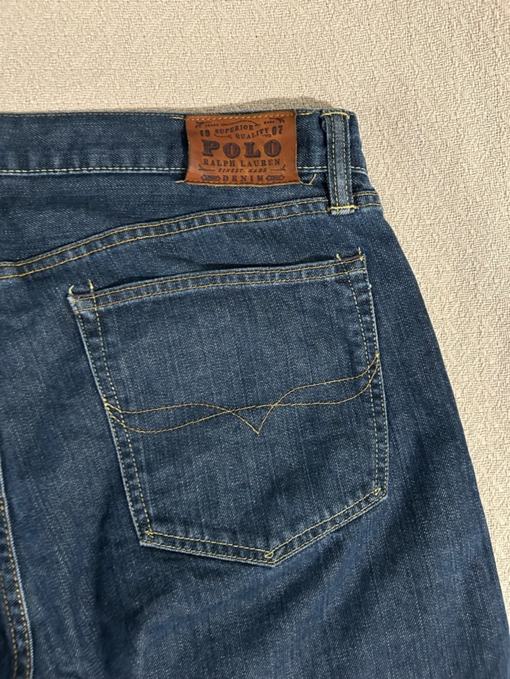 Polo by Ralph Lauren Dark Blue Slim Straight Leg Denim Jeans